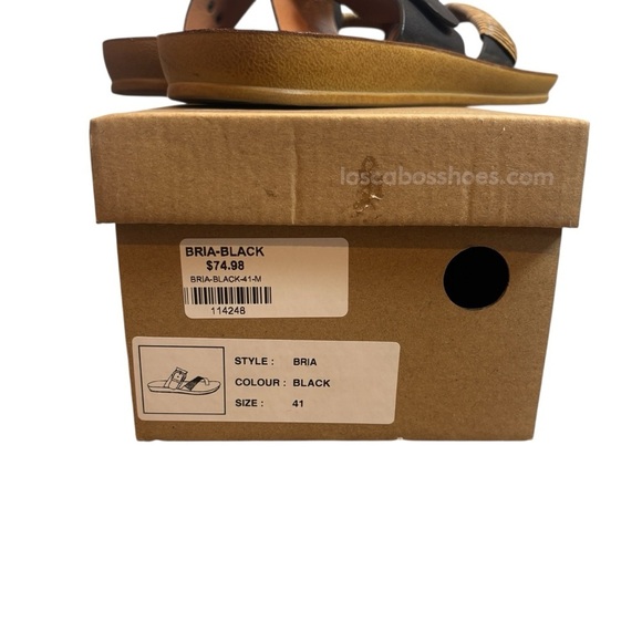 Loscabos Women’s Black Bria Sandal Size 41 - Picture 2 of 7